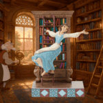 Figura Disney Bella Biblioteca | La Bella y la Bestia