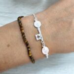 Pulsera Llave de San Benito y Medalla Milagrosa en Plata de Ley 925 - Imagen 3