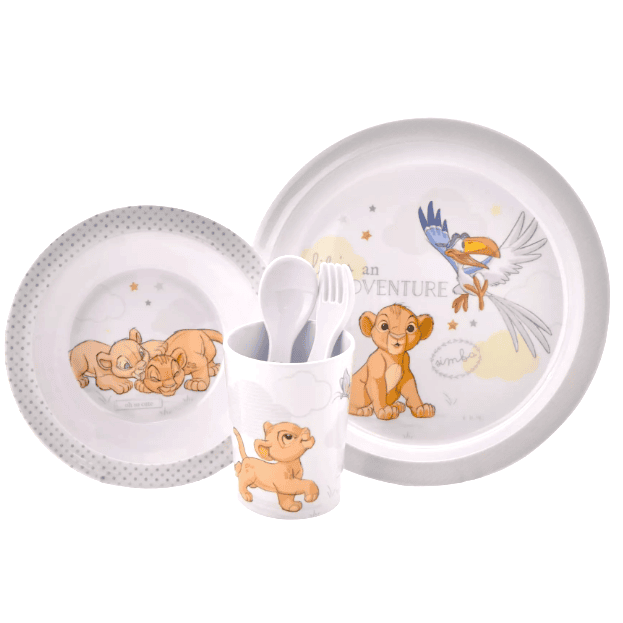 Vajilla Infantil Disney Baby Simba 5 Piezas de Melamina 002 Vajilla Infantil Disney Baby Simba 5 Piezas de Melamina - Imagen 1