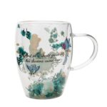 Taza de Cristal Doble Pared La Cenicienta con Flores Secas | Disney - Imagen 2