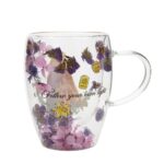 Taza de Cristal Doble Pared Rapunzel con Flores Secas | Disney Princess - Imagen 2