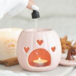 Quemador Calabaza Rosa Corazones - Imagen 2